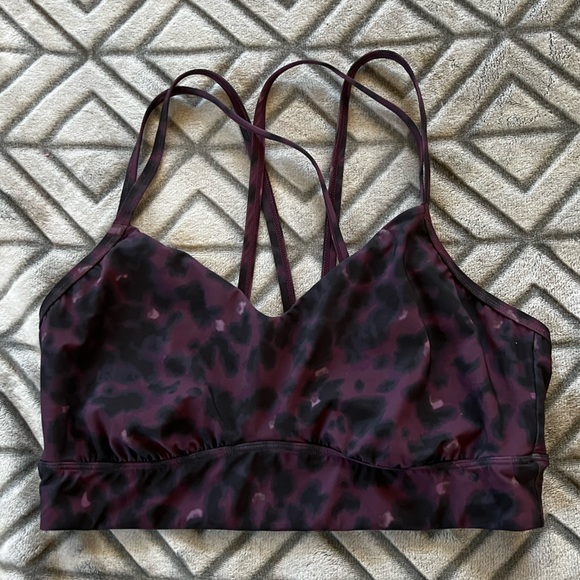All in Motion Purple Strappy Sports Bra - Picture 1 of 5